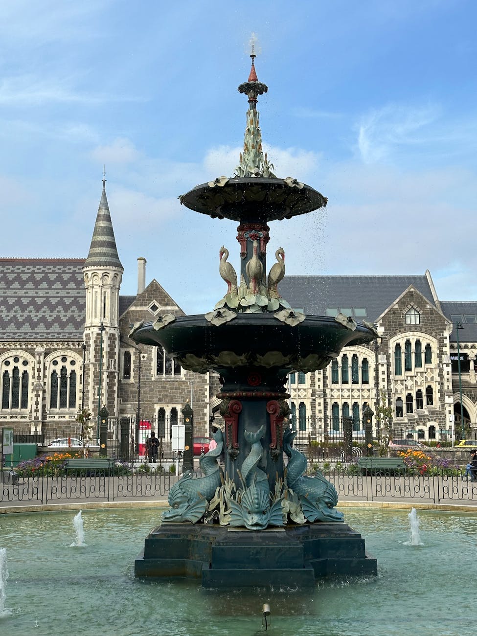 Christchurch's Garden City character with Hagley Park and the Avon River — the topography that anchors most central stays.